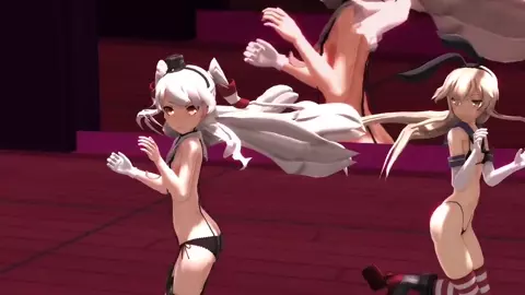 Shimakaze & Amatsukaze - Makes You a Fighter [MMD R18] meme1212