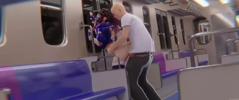 Akali fucked in the subway (alternative ver.) [shir0qq]