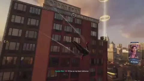 Miles' Mom, Rio, rides Peter