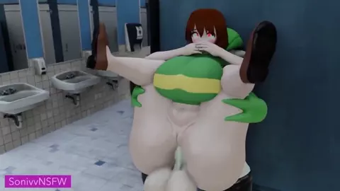 Chara's Failing Grades: Bathroom「SonivvNSFW」