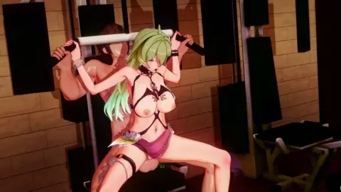 Calabiyau Kanami Swimwear Gym Training Hentai Creampie Orgasm MMD 3D All Colors CMP