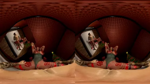 A White Christmas - Lara Croft Bleached VR Version 4K