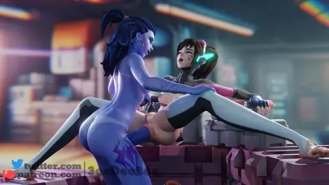 Futa Widowmaker x D.Va [3eeDeeBee]
