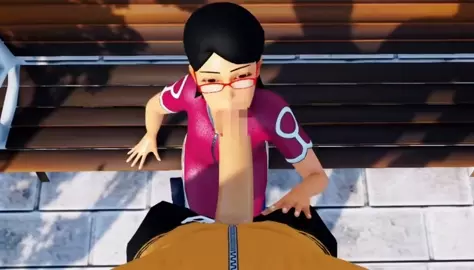 Sarada Uchiha loves giving blowjobs to the Hokage