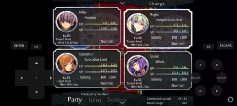 Succubus Rhapsodia Fulbeua boss fight