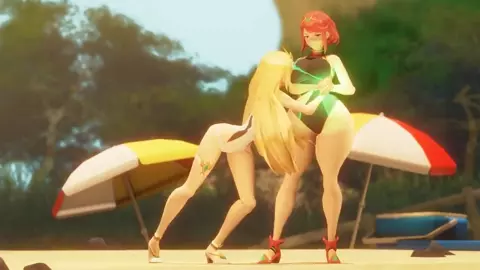 Pyra and mythra by nurico