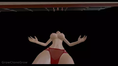 Giantess Growth Over the Rail #2