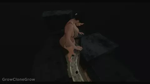 Narrowing Alley Giantess Growth #4