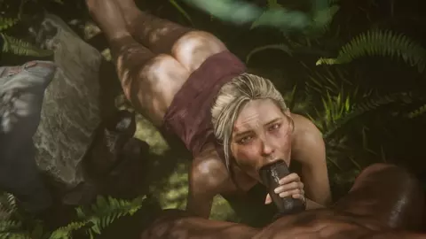 Elena wants some "stress relief" while treasure hunting. (black+sound) [Madruga3D]