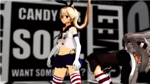 Shimakaze & Amatsukaze - Tetrodotoxin Synthesizer [MMD R18] MikumikuJackD