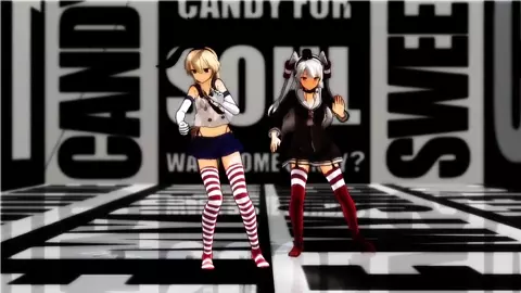 Shimakaze & Amatsukaze - Tetrodotoxin Synthesizer [MMD R18] MikumikuJackD
