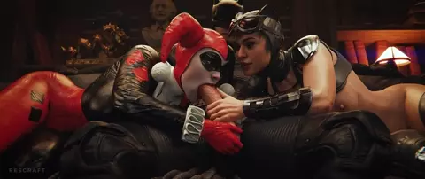 Harley and Catwoman Sharing Batmans Cock [Rescraft] (Sound Update)