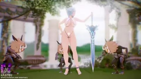 Genshin Impact : Eula 【Hilichurl Attack】Shrt Vers.