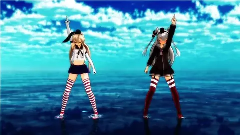 Shimakaze & Amatsukaze - Miracle [MMD R18] MikumikuJackD
