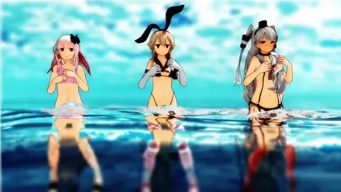Shimakaze, Amatsukaze & Ro500 - Venom [MMD R18] MikumikuJackD