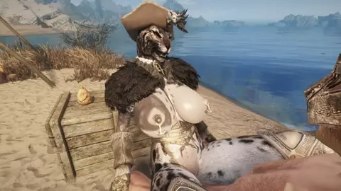 Khajiit pirate's ship is wrecked, and Dovahkiin is trying to help [Kar_Tavi]