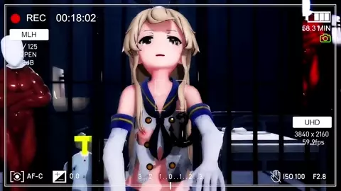 Shimakaze - Roki (NTR in prison) [MMD R18] Apupu