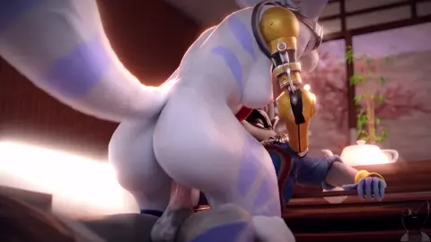 Rivet riding Sly Cooper - TwitchyAnimation