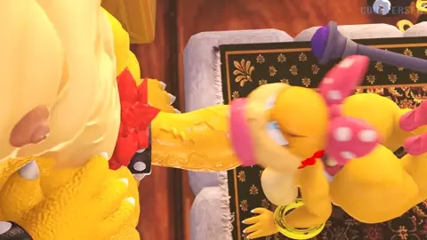 Wendy giving Bowser what he needs