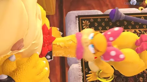 Wendy giving Bowser what he needs