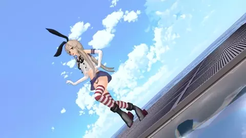 Shimakaze - Pink Cat [MMD R18] macch
