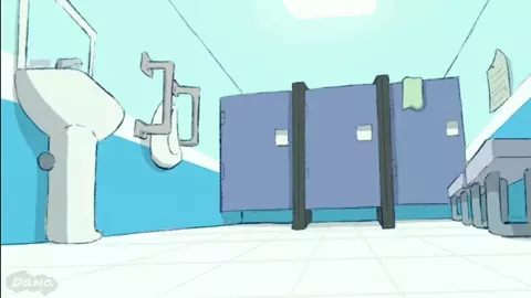 dragon get a special treatment in the public restroom