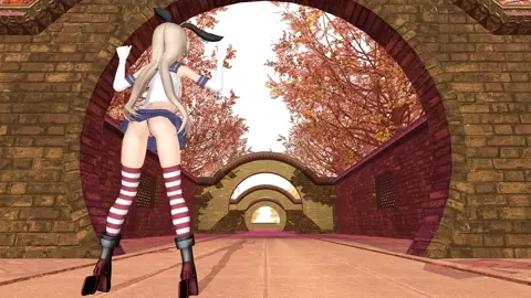 Shimakaze - Booo! [MMD R18] macch