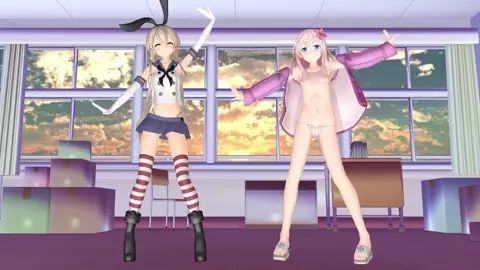 Shimakaze & Ro500 - Happy Trap [MMD R18] macch