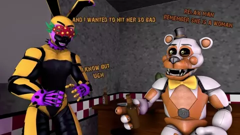 Vengy fucks Ballora and Puppet. Part 2