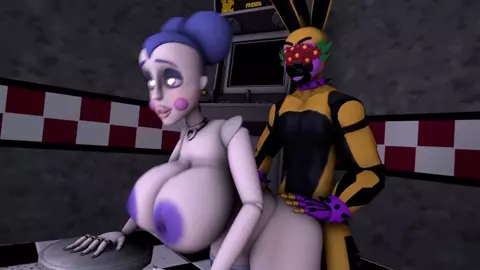 Vengy fucks Ballora and Puppet. Part 1