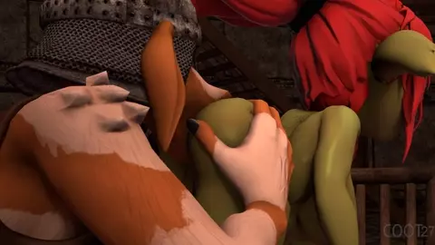 Minotaur lovingly licking Bella [Coot27]