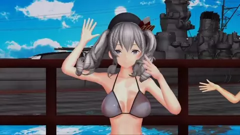 Shimakaze, Kashima & Prinz - Sweet Refrain [MMD R18] cilky