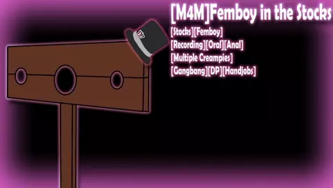 [M4M] Femboy in the Stocks
