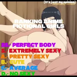 RANKING ANIME FICTIONAL GIRLS