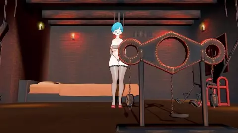 Bulma - Tail swinging vulgar courtship dance