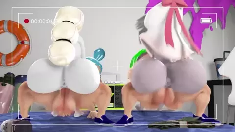 Vaggie and Charlie x splatoon