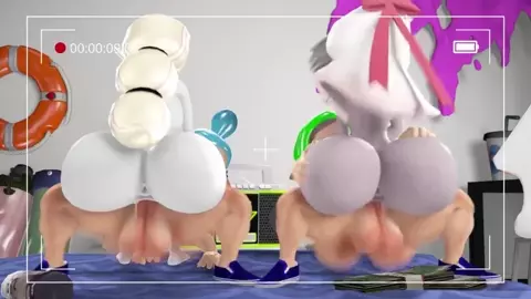 Vaggie and Charlie x splatoon