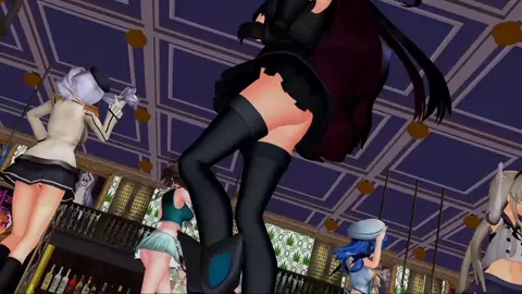 Shimakaze & Kanmusume - Girls [MMD R18] cilky