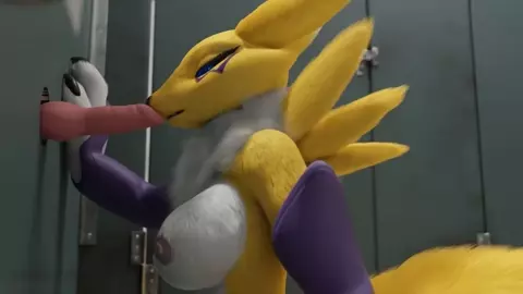 Renamon Doing her Best Job.