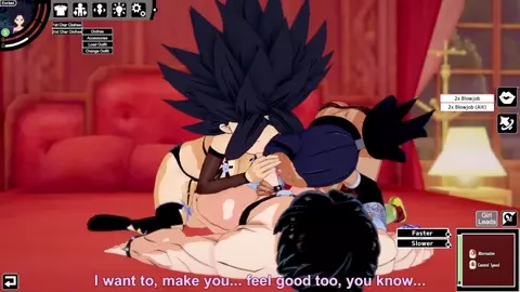 Caulifla and Kale 3some sex