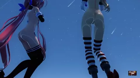 Shimakaze & Kawakaze - Uso to Nuigurumi [MMD R18] dbsye