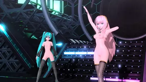 Miku & Luka Nude Dance - Akatsuki Arrival