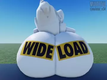Silly Cat Furry wide load Roblox ( art: Muitetul)