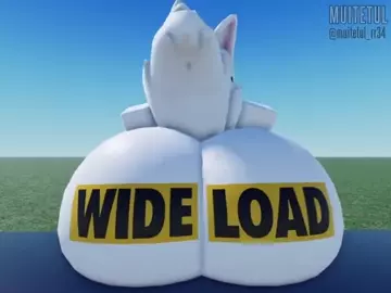 Silly Cat Furry wide load Roblox ( art: Muitetul)
