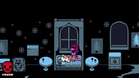 Susie and Noelle in bed