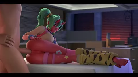 Nemia Anal on table (Fortnite)