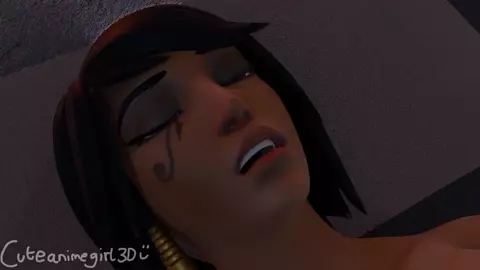 Futa Pharah wilding on Tracer