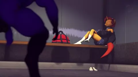 Caught at a bus stop