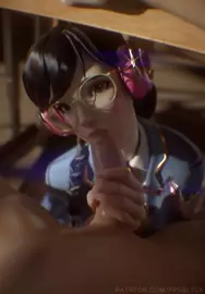 D.Va Academy Blowjob [White]