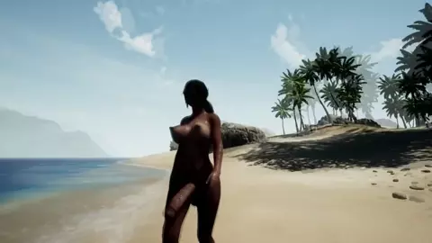 Gameplay of beasts in the sun with horse